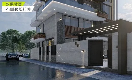云南大理赵宅的动画效果，清大房屋建现代化别墅也非常好